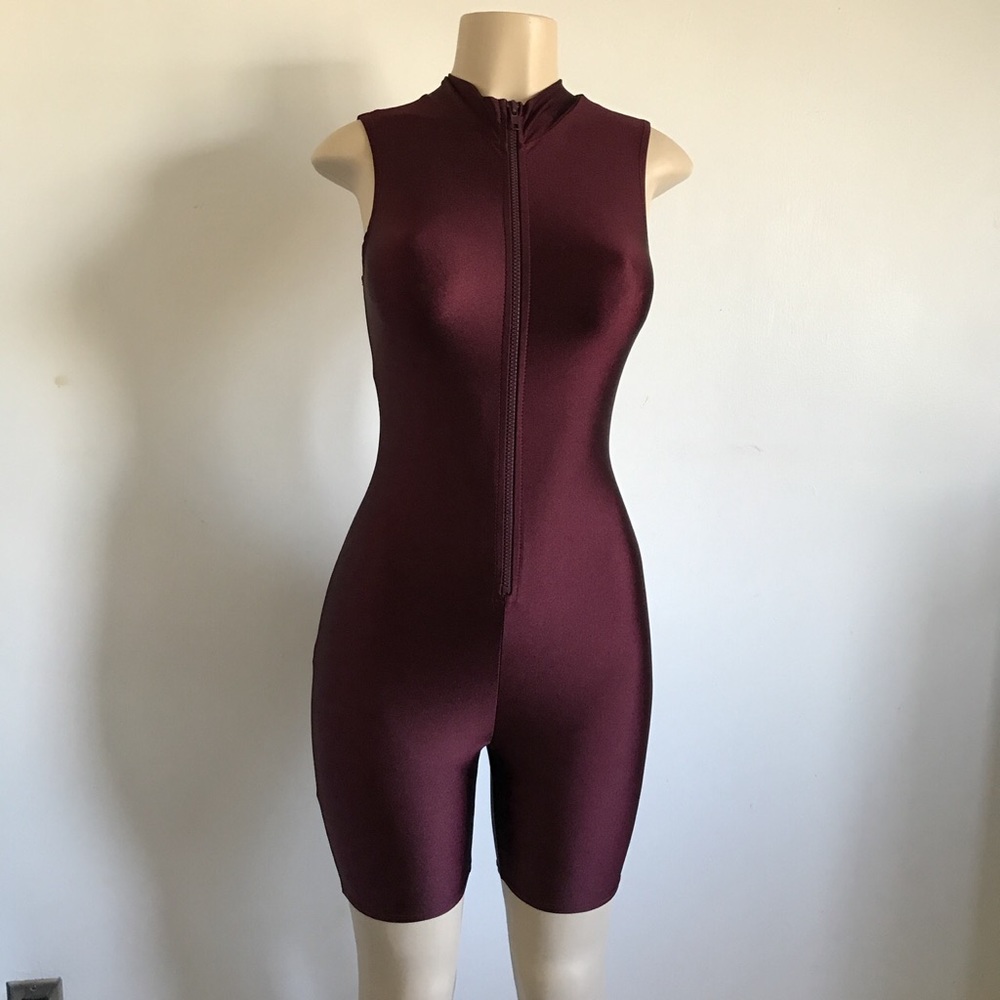 Sexy Burgundy Romper